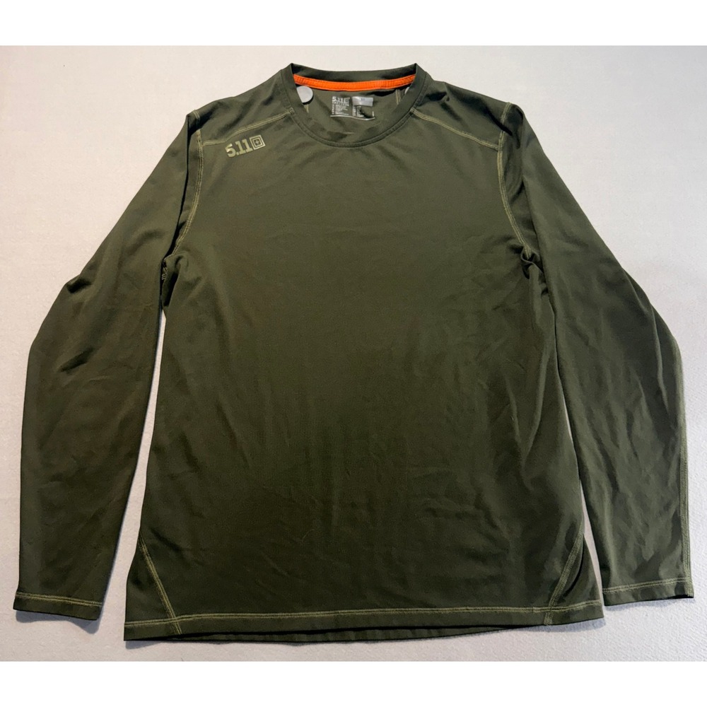 5.11 Tactical Mens Lightweight Basel ayer Long‎ Sleeve Shirt Green Medium